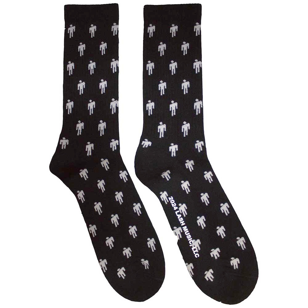 Billie Eilish - Blohsh Pattern Socken - Schwarz